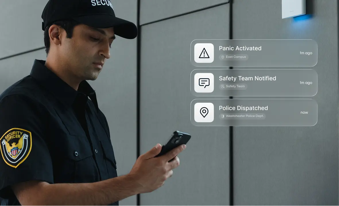 Real-time notifications across your campus.